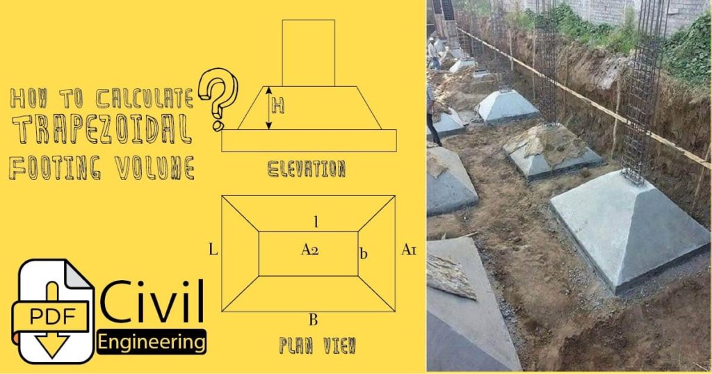 How To Calculate Trapezoidal Footing Volume