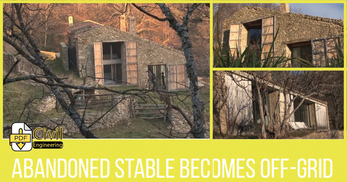 Abandoned stable becomes off-grid, luxurious family dream home